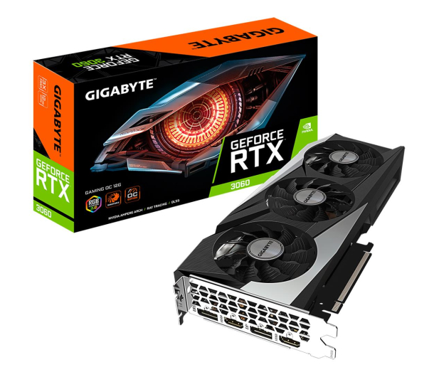 Изображение Видеокарта Gigabyte GeForce RTX 3060 GAMING OC LHR 12GB GDDR6