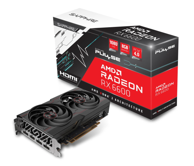 Imagen de Видеокарта Sapphire Radeon RX 6600 GAMING Pulse 8GB GDDR6 