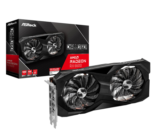 Imagen de Видеокарта ASRock Radeon RX 6600 Challenger D 8GB GDDR6