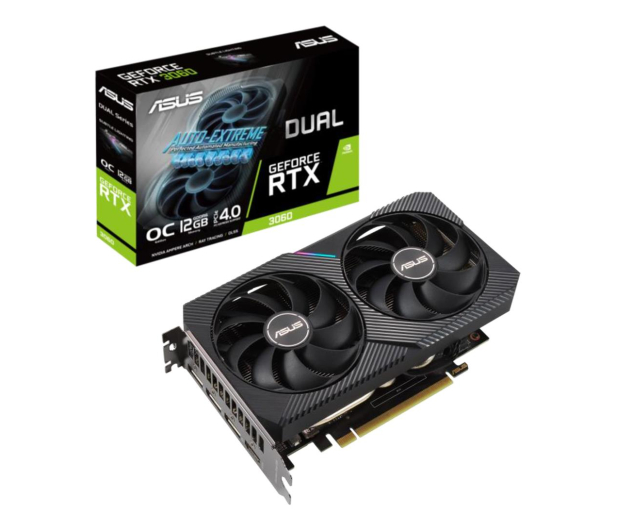 Изображение Видеокарта ASUS GeForce RTX 3060 DUAL OC V2 LHR 12GB GDDR6