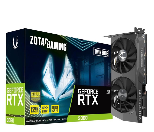 Изображение Видеокарта Zotac GeForce RTX 3060 Twin Edge 12GB GDDR6