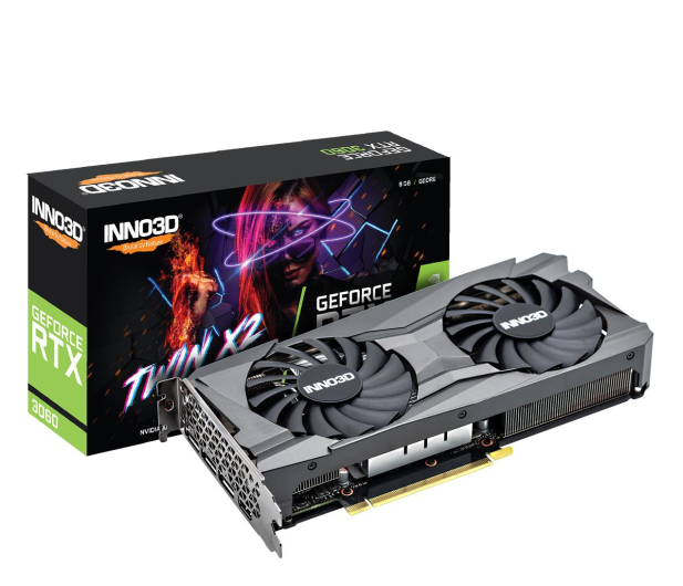 Изображение Монитор Inno3D GeForce RTX 3060 Twin X2 8GD GDDR6