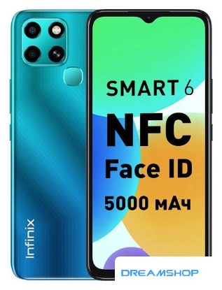 Изображение Смартфон Infinix Smart 6 NFC 2GB/32GB (синий)