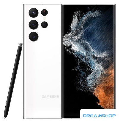 Изображение Смартфон Samsung Galaxy S22 Ultra 5G SM-S908B/DS 12GB/256GB (белый фантом)
