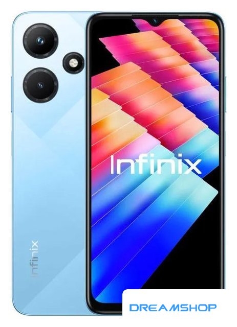 Изображение Смартфон Infinix Hot 30i X669D 4GB/128GB (глянцево-голубой)