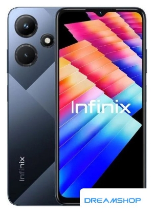 Изображение Смартфон Infinix Hot 30i X669D 4GB/128GB (зеркально-черный)