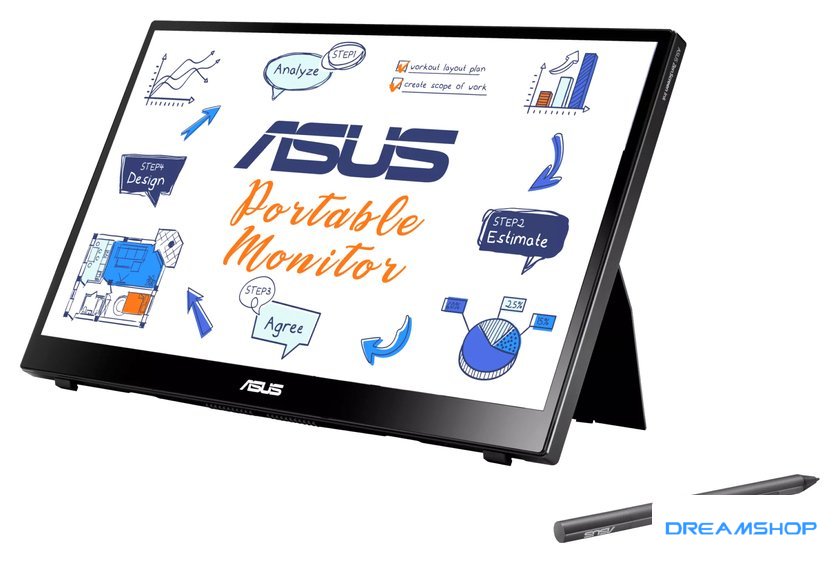 Imagen de Портативный монитор ASUS ZenScreen Ink MB14AHD