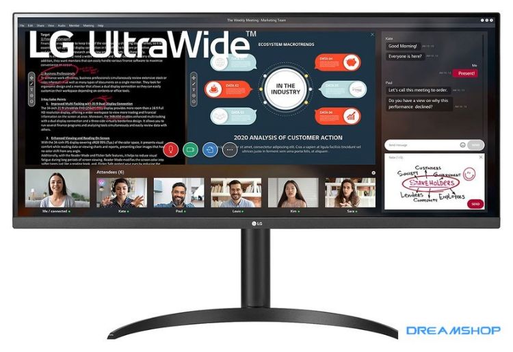 Изображение Монитор LG UltraWide 34WP550-B