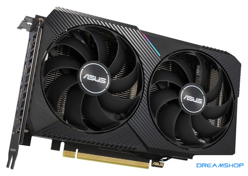 Изображение Видеокарта ASUS Dual GeForce RTX 3060 Ti Mini OC Edition 8GB GDDR6