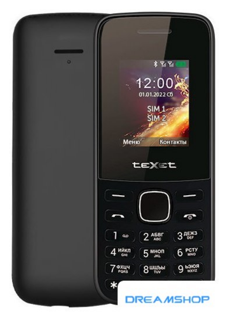 Picture of Смартфон Кнопочный телефон TeXet TM-117 (черный)