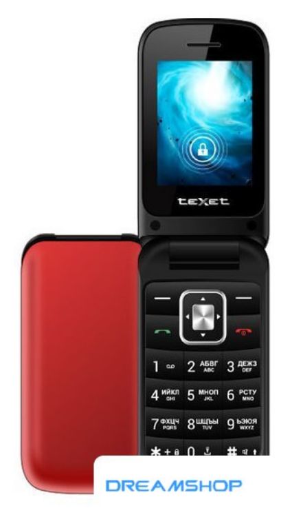 Изображение Смартфон Кнопочный телефон TeXet TM-422 (красный)
