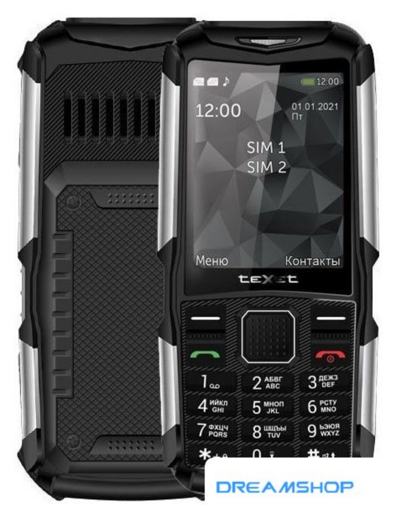 Picture of Смартфон Кнопочный телефон TeXet TM-D314 (черный)