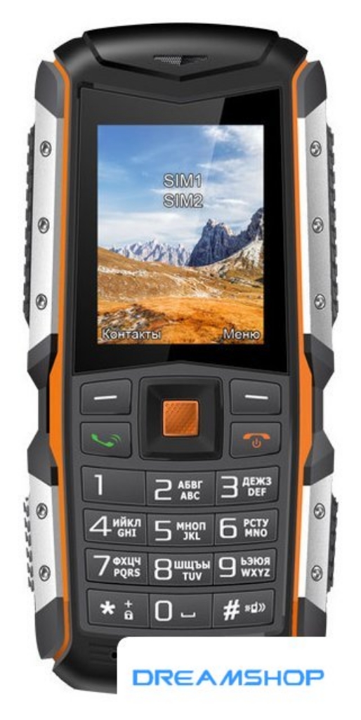 Picture of Смартфон Кнопочный телефон TeXet TM-513R Black/Orange