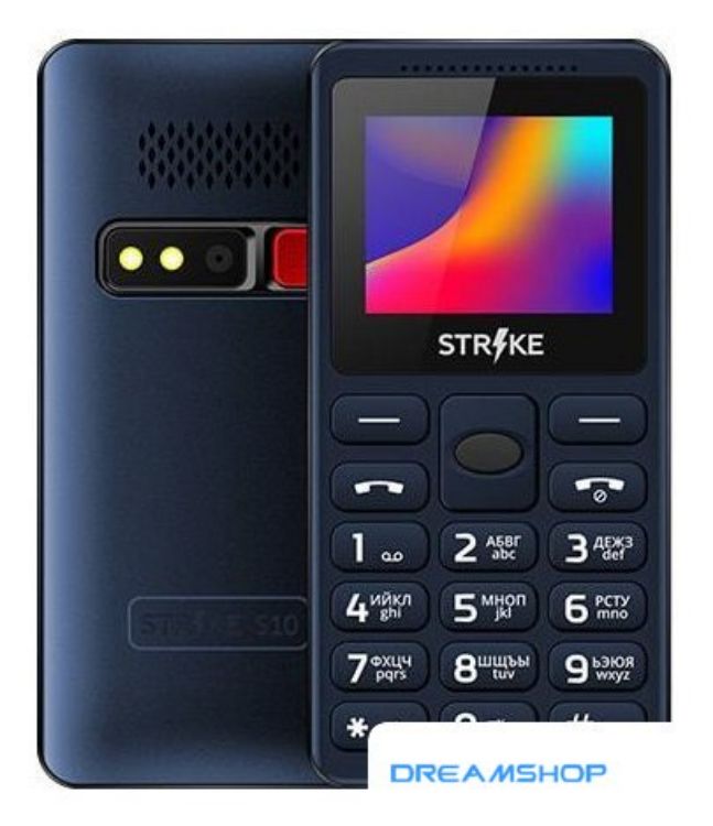 Изображение Смартфон Кнопочный телефон Strike S10 (синий)