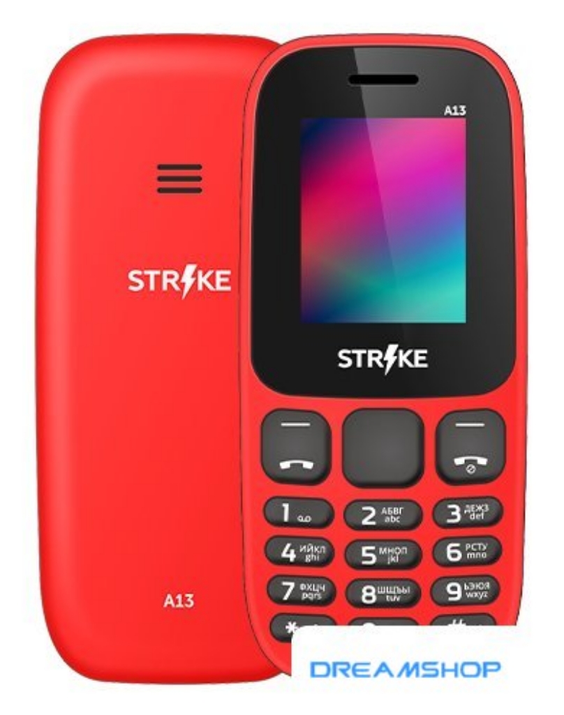 Picture of Смартфон Кнопочный телефон Strike A13 (красный)