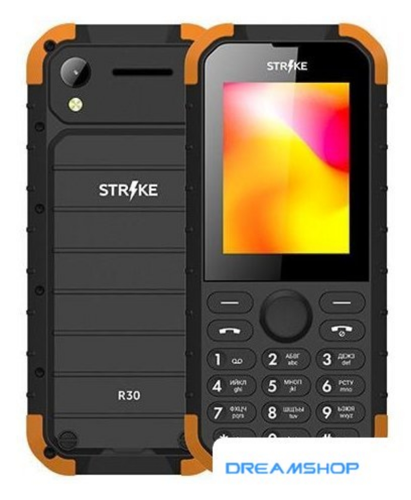 Picture of Смартфон Кнопочный телефон Strike R30 (оранжевый)