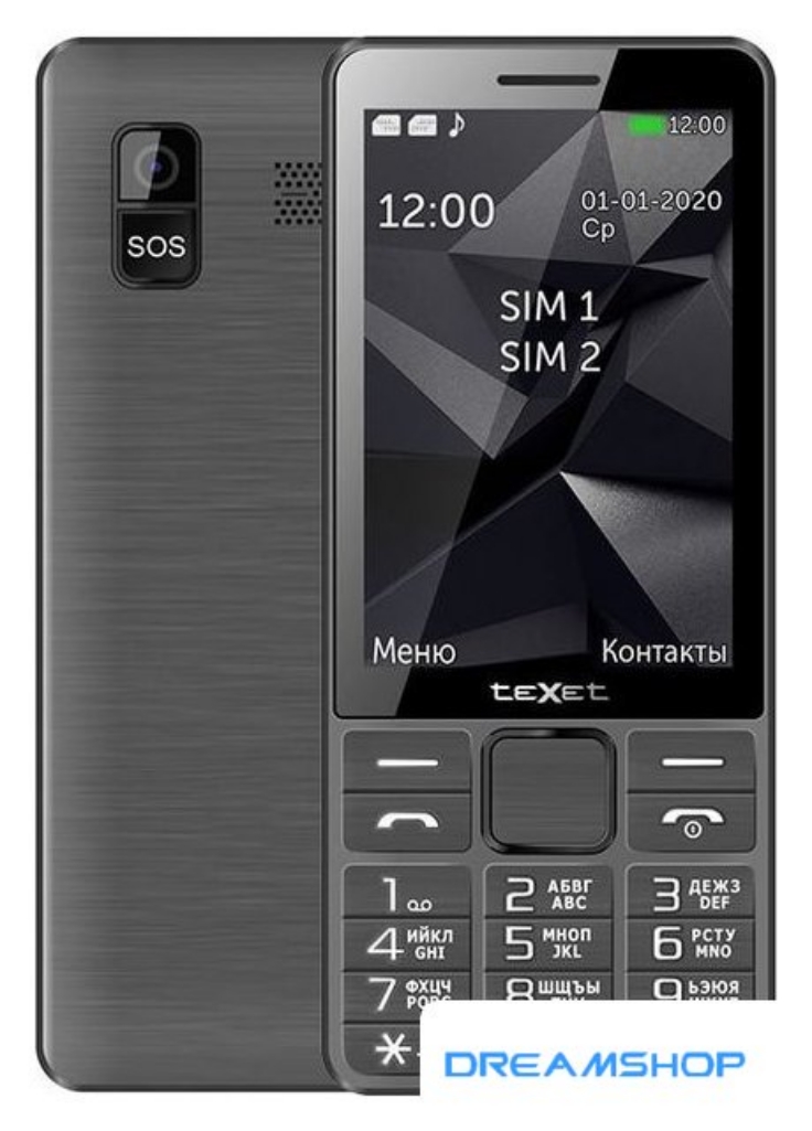 Picture of Смартфон Кнопочный телефон TeXet TM-D324 (черный)