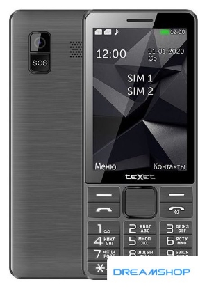 Изображение Смартфон Кнопочный телефон TeXet TM-D324 (черный)