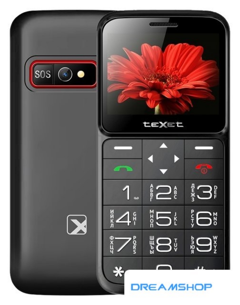 Изображение Смартфон Кнопочный телефон TeXet TM-B226 (черный)