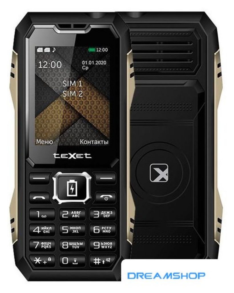 Изображение Смартфон Кнопочный телефон TeXet TM-D428 (черный)