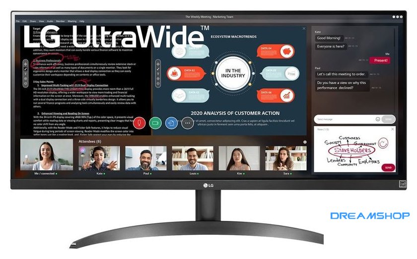 Изображение Монитор LG UltraWide 29WP500-B