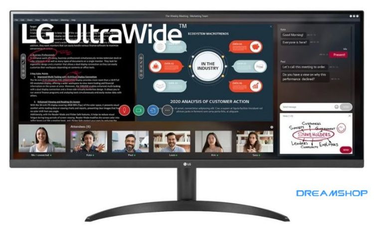 Изображение Монитор LG UltraWide 34WP500-B