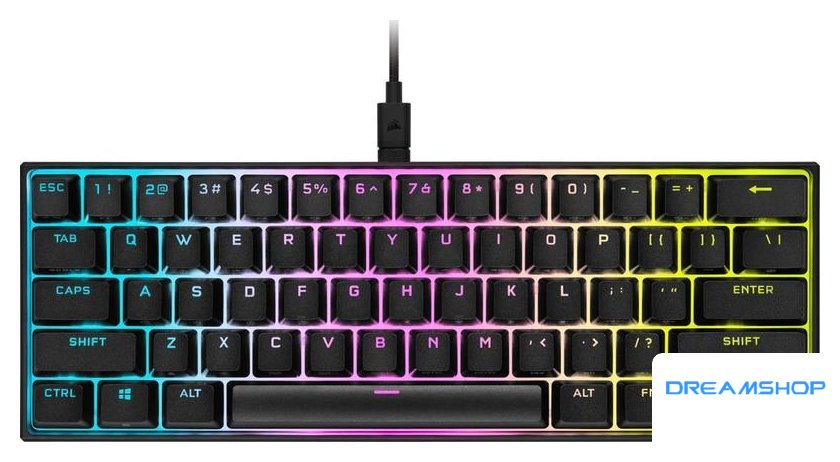 Imagen de Клавиатура Corsair K65 RGB Mini 60% (Cherry MX Speed, нет кириллицы)