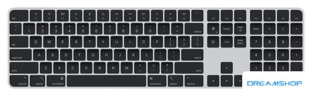 Изображение Клавиатура Apple Magic Keyboard MMMR3ZA/A (с Touch ID и цифровой панелью, с черными клавишами, раскладка US English)