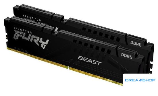 Изображение Оперативная память Kingston FURY Beast 2x32ГБ DDR5 5600МГц KF556C40BBK2-64