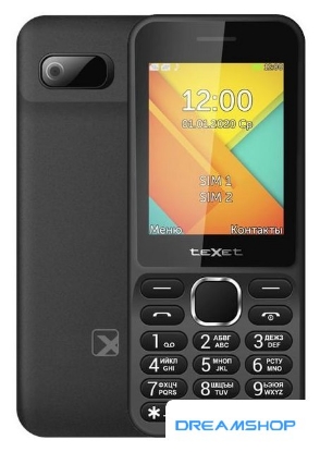 Изображение Смартфон Кнопочный телефон TeXet TM-D326 (черный)