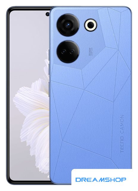 Изображение Смартфон Tecno Camon 20 8GB/256GB (безмятежный синий)